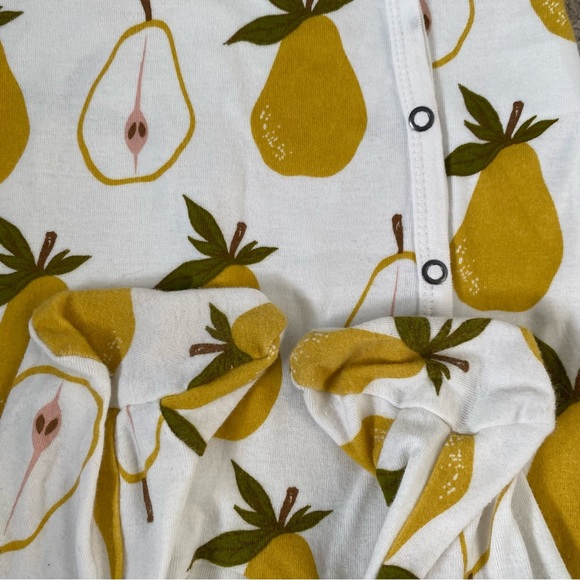 Milkbarn Pear 9-12m Snap Footie - Picture 2 of 5